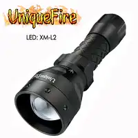 UniqueFire UF-1407 XM-L2 1200LM LED Flashlight Torch 5 Modes Brightness Lamp Waterproof White Light
