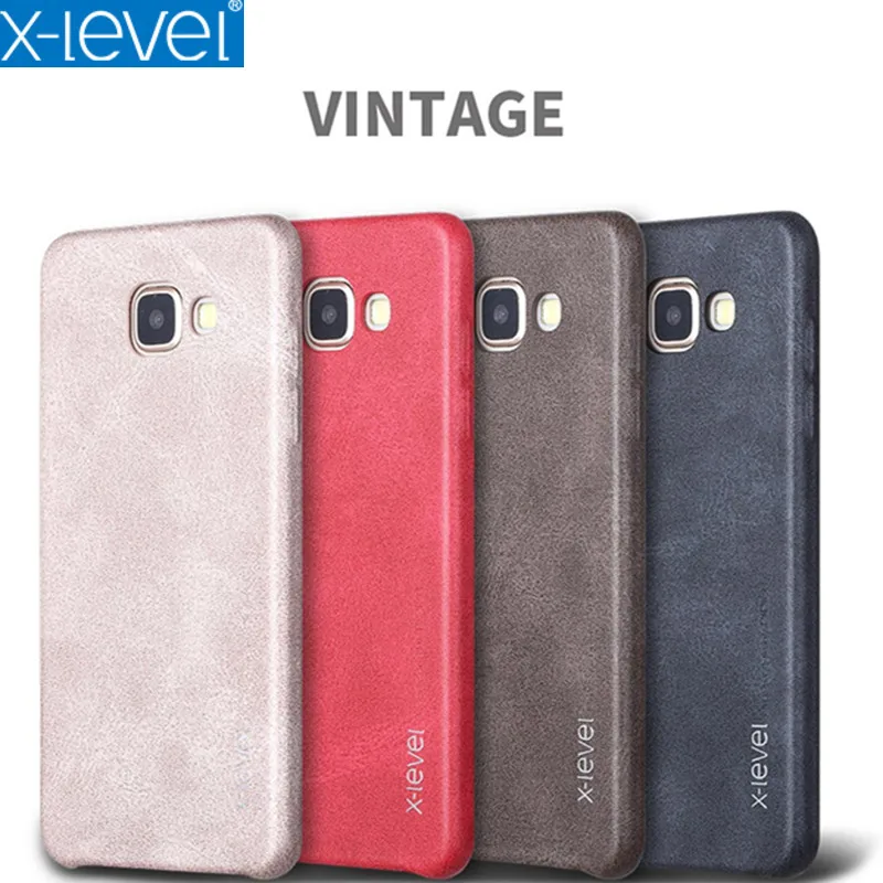 A7 (2018) A5 Case X-Level New Vintage Leather Phone For Samsung Ultra thin Protective Back Cover | Мобильные телефоны и