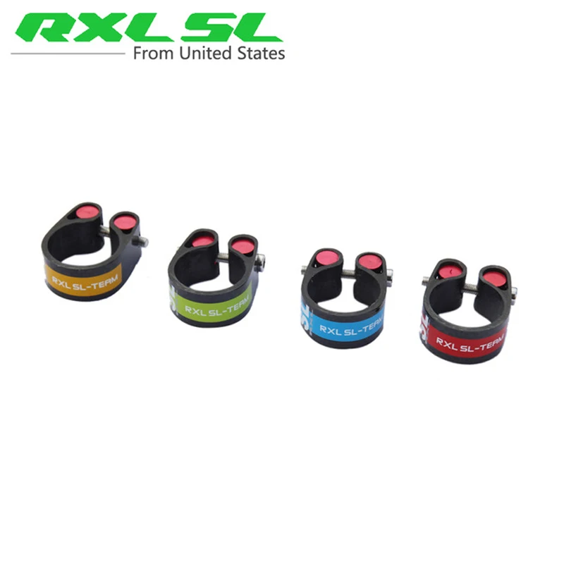 

RXL SL Bicycle Seat Clamp Mountain Bike Carbon Seatpost Clamps 3K Glossy Road Seat Clamp 31.8mm Seat Post Clamps