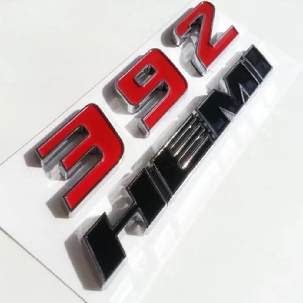 3D Металл 392 хеми эмблема письма знак, наклейка на автомобиль авто тело багажник отличительный знак на турбину для Dodge Ram Калибр для Jeep Renegade