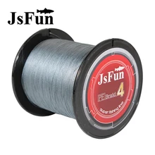 JSFUN 500 м 4 нити леска супер сильная японская многонитевая PE леска плетеная леска 8 10 20 30 40 60LB FL116