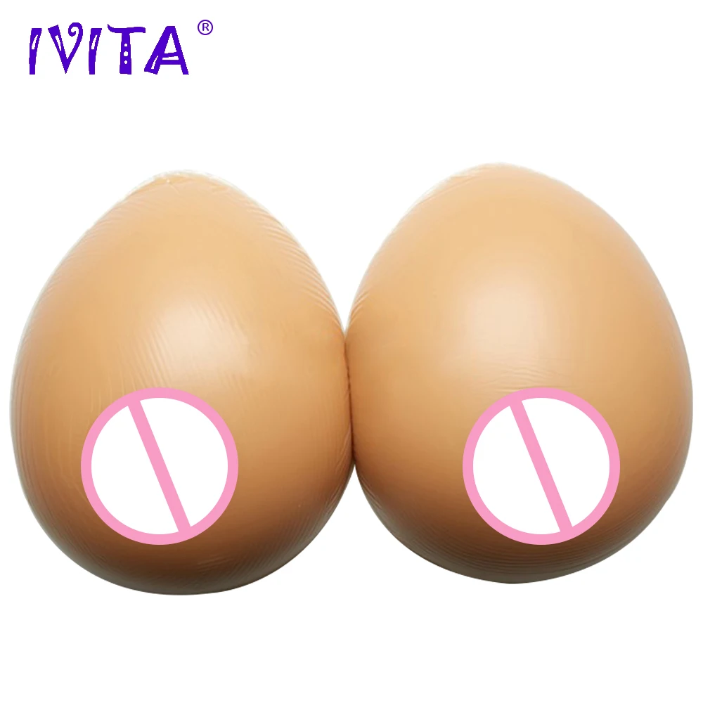

IVITA 2400g Fake Boobs Realistic Silicone Breast Forms For Crossdressers Transgender Drag Queen Mastectomy Enhancer Breasts Form
