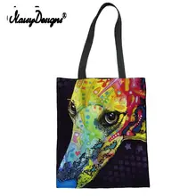 Сумка-тоут для покупок, складная сумка-борзац Kawaii, Женская холщовая большая сумка через плечо, милая сумка-тоут для девушек