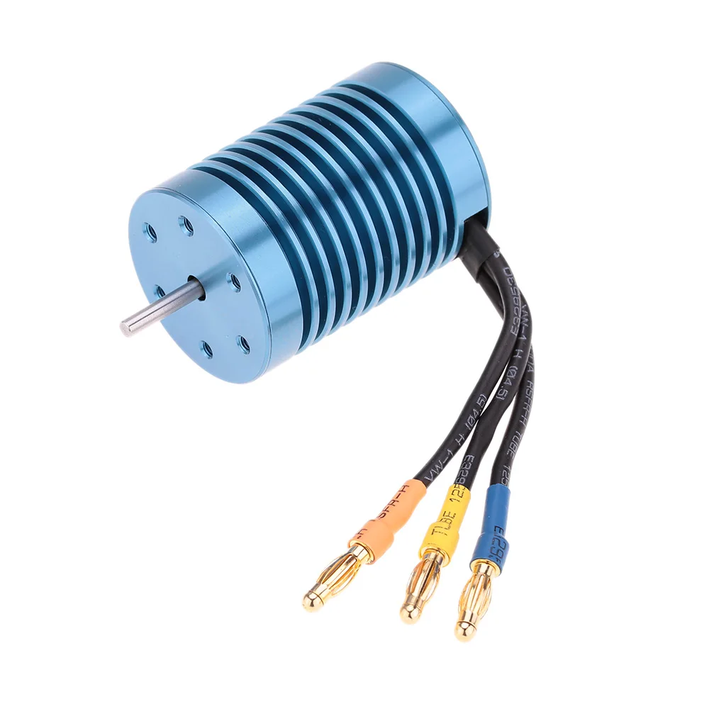 

3650 4370KV 4P Sensorless Brushless Motor with 45A Brushless ESC Electric Speed Controller for 1/10 RC Off-Road Car Parts