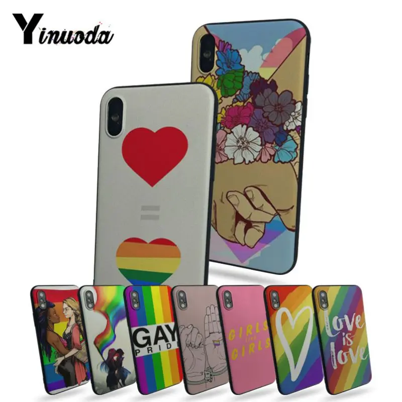 

Yinuoda Gay Lesbian LGBT Rainbow luxury cell phone cases For iphone 8 8plus 7 7plus 6 6plus 5 5s 5c SE Mobile cover