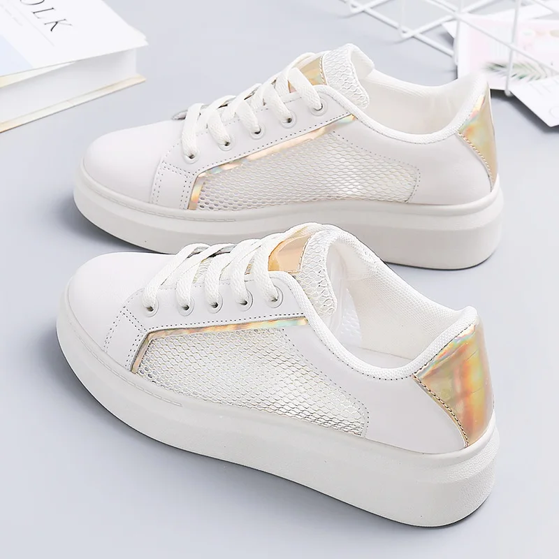 

Women Casual Shoes Summer 2019 Women Shoes Fashion Breathable Hollow Lace-Up Women Sneakers