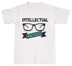Интеллектуальной задира смешной ботаник Hipster Geek унисекс футболка хлопок