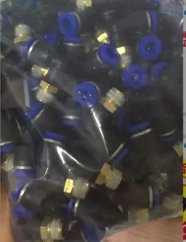 

90 deg 1/8 thread Pneumatic fittings PL6-01 fitting 6MM tube quick connector