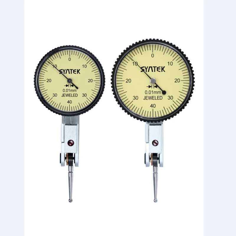 Goede 0.01mm Hendel Indicator Shockproof Continue Meetklok 0 0.8mm Analoge Display Wijzerplaat Micrometer Indicator Gereedschap