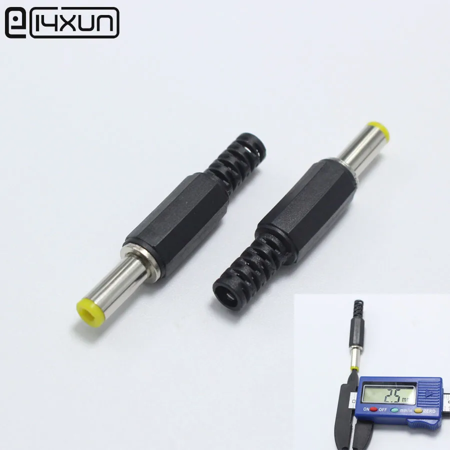 

5pcs 2.5mm x 5.5mm DC Power Male Plug Jack 5.5x2.5mm DC Plugs Connector Adapter DIY Parts
