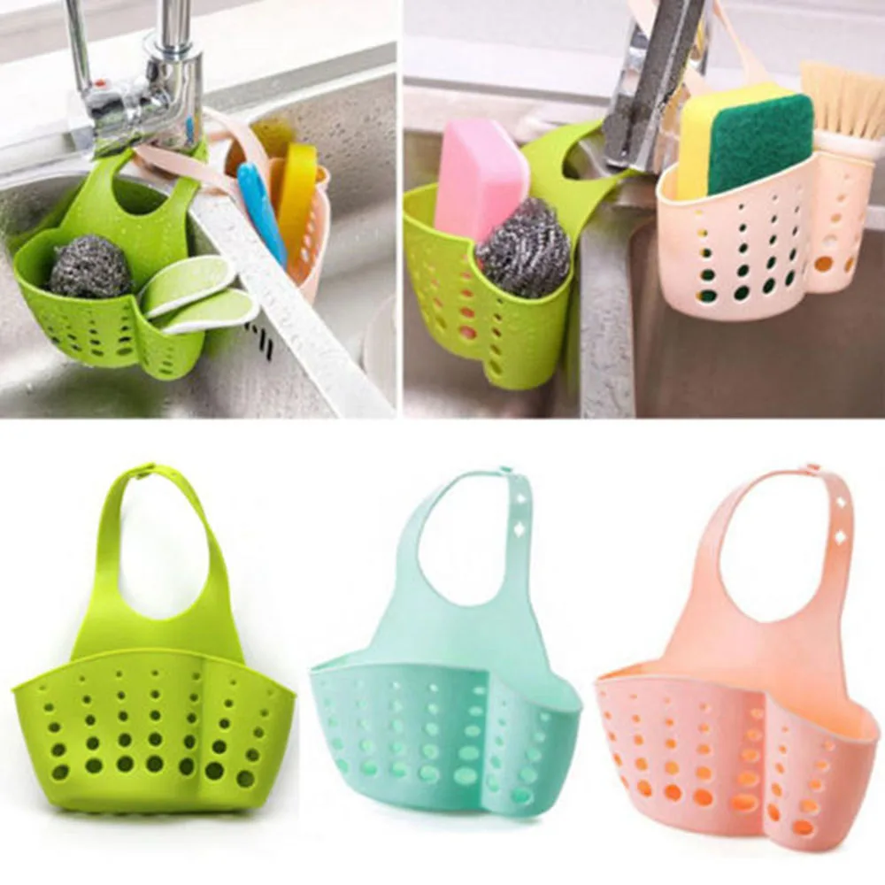 

Portable Home Kitchen Hanging Drain Bag Basket Bath Storage Tools Sink Holder Bathroom Free Shipping