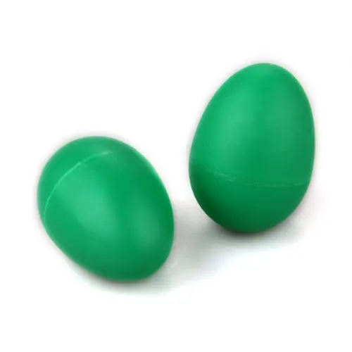 8 шт. в упаковке, 2 пластиковые погремушки в виде зеленого яйца Марака, шейкер, ударные Детские музыкальные игрушки