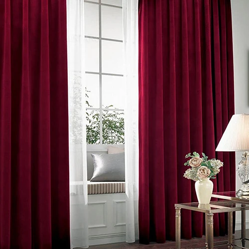 Одноцветные бархатные занавески в скандинавском стиле для гостиной, Затемненные итальянские фланелевые занавески для спальни, занавески на окна, 1 шт - Цвет: 13