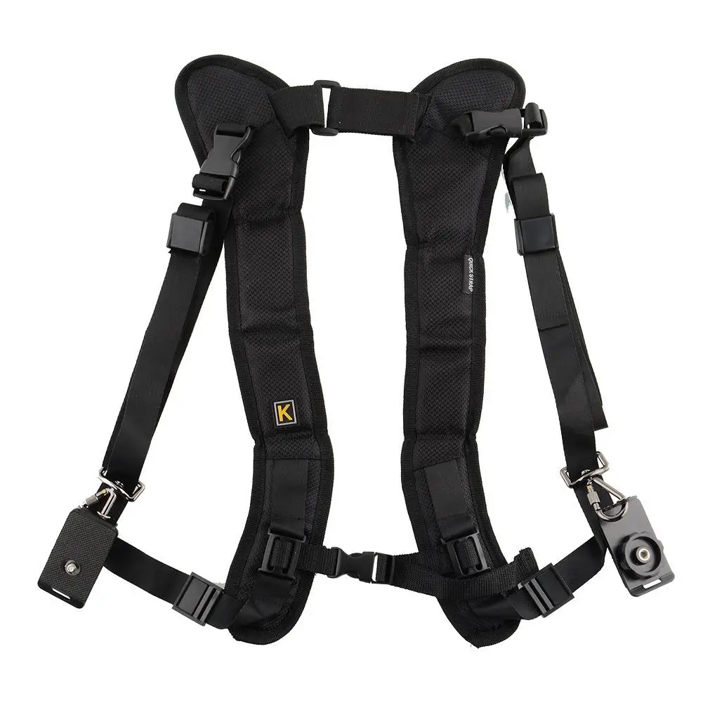 

For Canon for 2 Cameras Digital DSLR Strap Double Dual Camera Shoulder Strap Quick Rapid Sling Camera Belt Adjustment r25