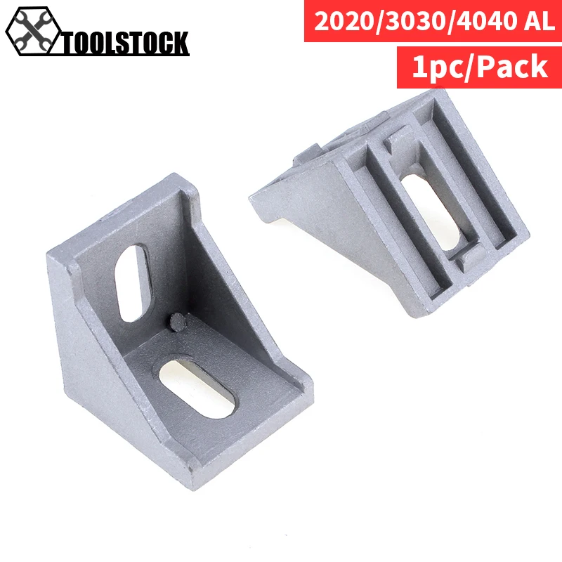 

20/30/40 Aluminum Angle Code with Nut Hole Support T-slot Profile Frame Extrusion Bracket for Connecting The Flow Profile