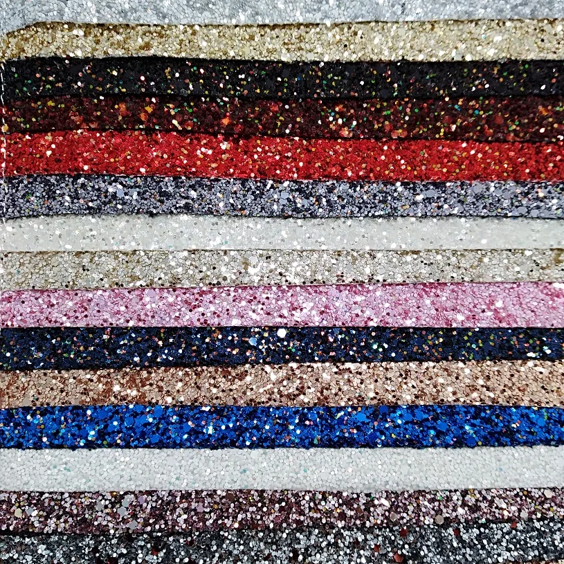 Buy 1 YARD Glitter PU Leather, Glitter Fabric