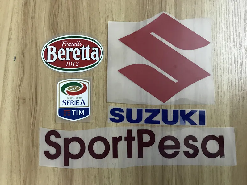 

17 18 Torino FC Italy CLUB away white sponsor patch Italy SERIE A patch + SUZUKI+SPORTPESA+Fratelli Beretta Badge patches