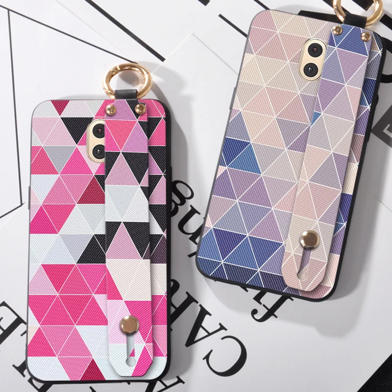 

Love Hand Strap Case For Samsung Galaxy C5 C7 C9 Pro 2017 C10 Soft Silicone Wristband Coque Cover Cases For Samsung On5 On7 2016
