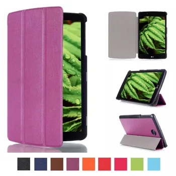 

Flip Stand PU Leather Skin Shell Magnetic Case Funda Capa Cover For LG G Pad F 8.0 V495 V496 V498 UK495 Tablet Coque +Film +Pen