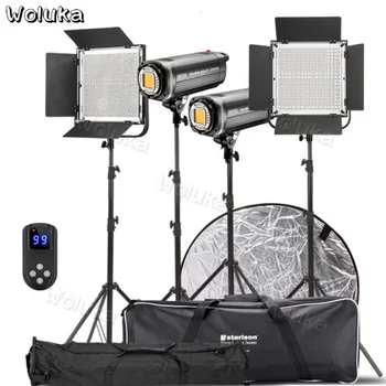 

1300s+200w Photographic lamp kit film led children's photography lamp 25 Flat Webcast Merchandise video shooting CD50 T01