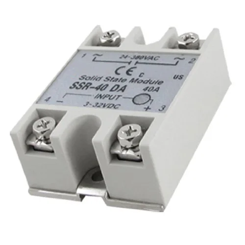 

EWS New Temperature Control Solid State Relay SSR-40DA 40A 3-32V DC 24-380V AC