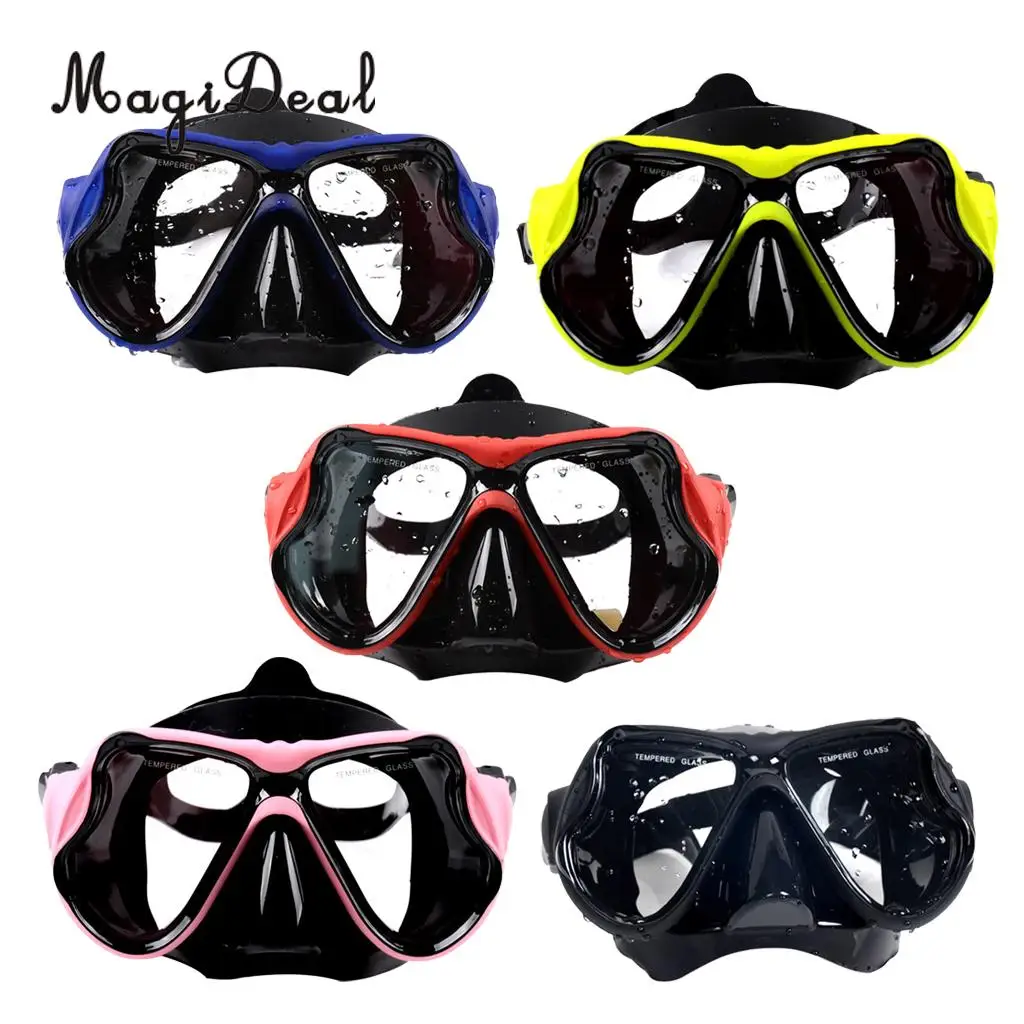 Snorkeling Scuba Dive Mask,Tempered Glass Goggles Anti Fog Liquid Silicone For Adult Women Men Freediving Swimming Surfing