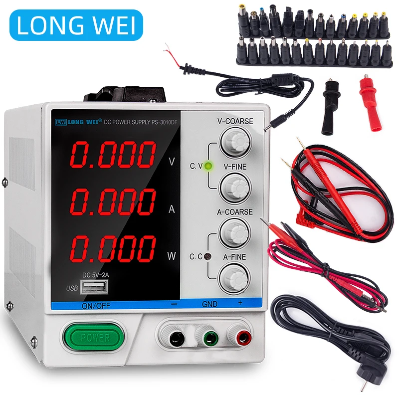  DC regulated Power Supply Adjustable laboratory power supply 4 Display Digital Variable Switching P