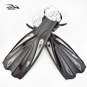 

Open Heel Scuba Diving Long Fins Adjustable Snorkeling Swim Flippers Special For Diving Boots Shoes Monofin Gear
