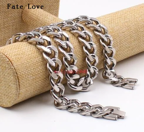 Fate Love крутая застежка 8 &quot 32&quot огромная Тяжелая 10 мм/15 мм кубинская цепочка