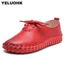 Новинка; женская обувь из мягкой кожи; повседневные женские мокасины на плоской подошве; лоферы; женская обувь ручной работы; женская обувь для вождения
