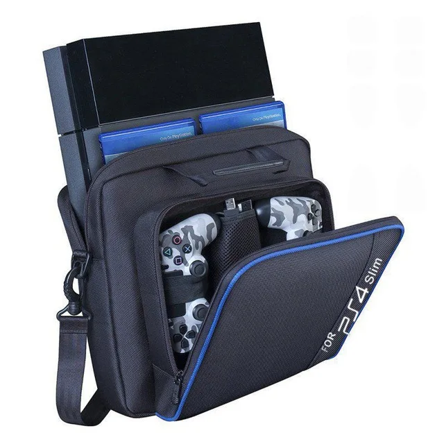  For PS4 Slim/Pro Game Sytem Bag Canvas Carry Bag Case Protective Shoulder For PlayStation 4 PS4 Con - 33030721014