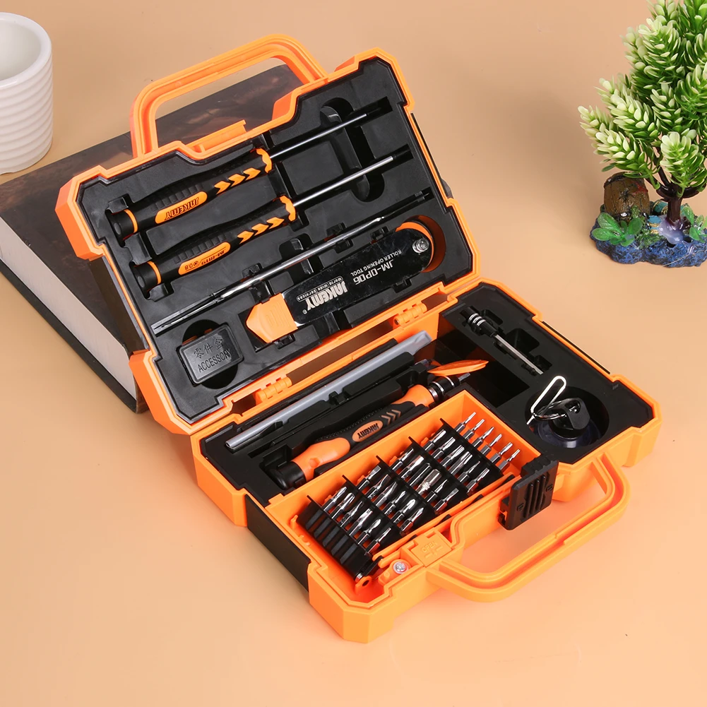 

45pcs/set Precision Torx Screwdriver Set Spudger Pry Tweezers Screwdriver Opening Tools Electronic Phone Computer Repair Kit