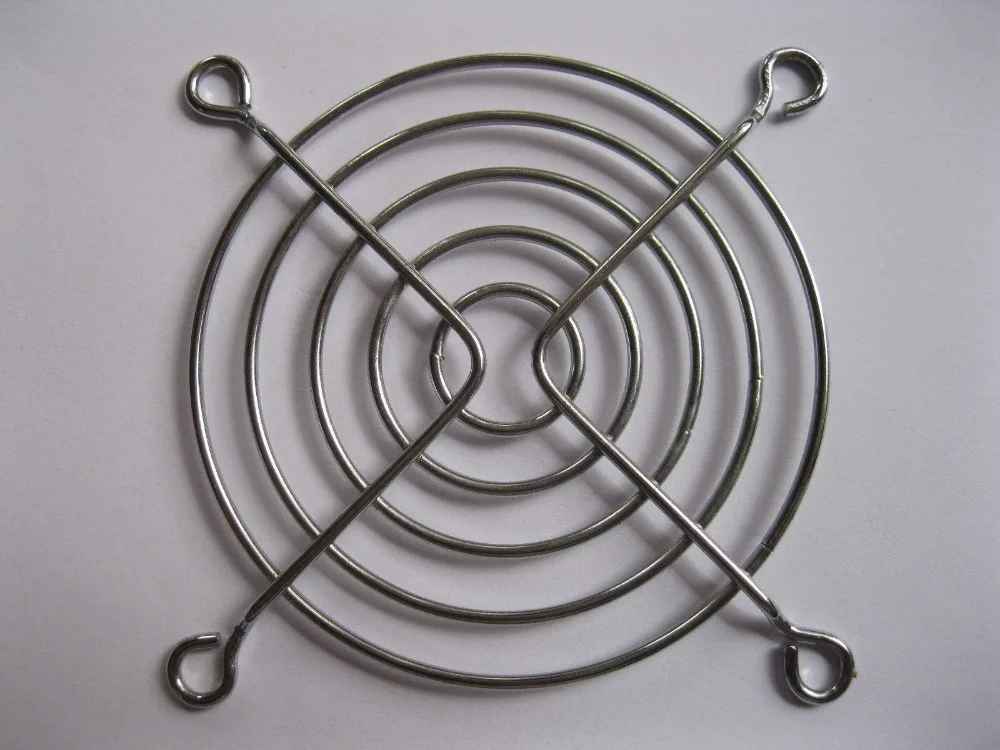 

6 pcs DC Fan Grill Protector Finger Guard Silver Metal Used for 70x70mm Fan