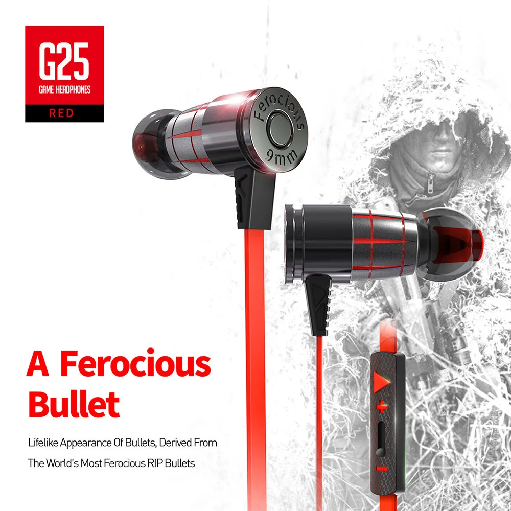 PLEXTONE G25 In-ear Gaming Earphones Stereo Headset Magnetic With Mic Wired Bass Earbuds for Computer Phone Sport (2)