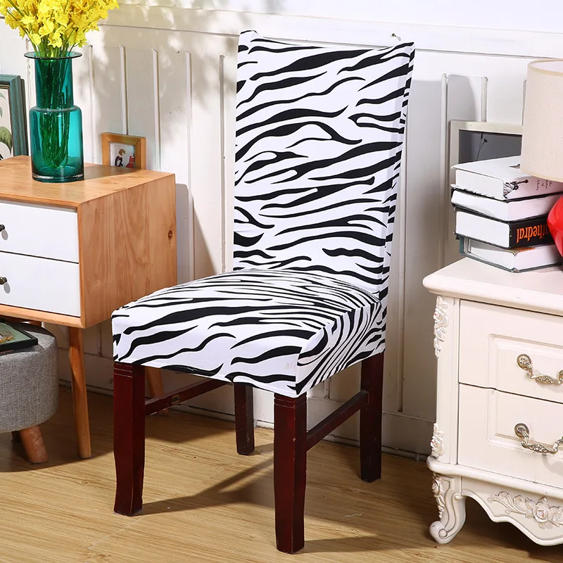 Спандекс чехлы на стулья для столовой дешевые съемные эластичные чехлы на стулья домашний декор CHC008 - Цвет: 2