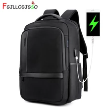 Men 15.6inch Computer Bag Pack External USB Charging Port Waterproof Laptop Backpack Anti Theft Backpack Travel Notebook Mochila