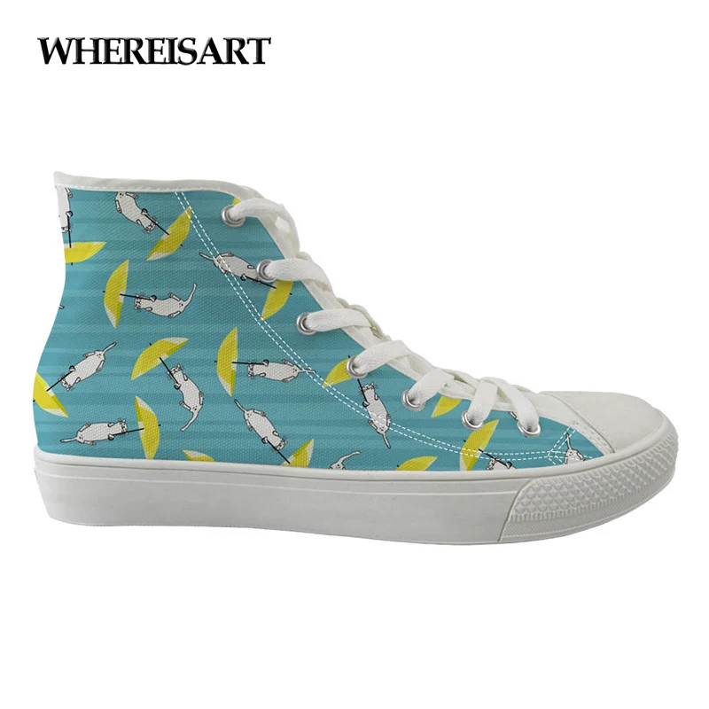 

WHEREISART Hot Sale Canvas Shoes For Women Pretty Canvas Shoes With Vulcanized Shoes For Teenager Lady Classic Sneakers 3D Print