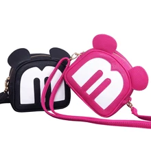 2017 nueva lindo mickey bolsos moda mujeres bolsos de marcas famosas mujeres mensajero del hombro bolsos de cuero de las señoras bolsos crossbody