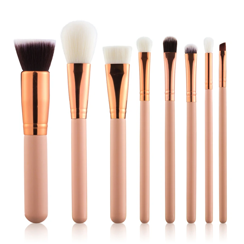 8PCS Rose Golden  Brushes Foundation Powder Eyeshadow Blush Makeup Brush Tool Luxury Cosmetics Set Beauty Tool