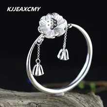 KJJEAXCMY S925 Серебряные изделия для женщин, чтобы жить на маленьком обычном серебряном браслете, как лучший выбор для отправки подруг