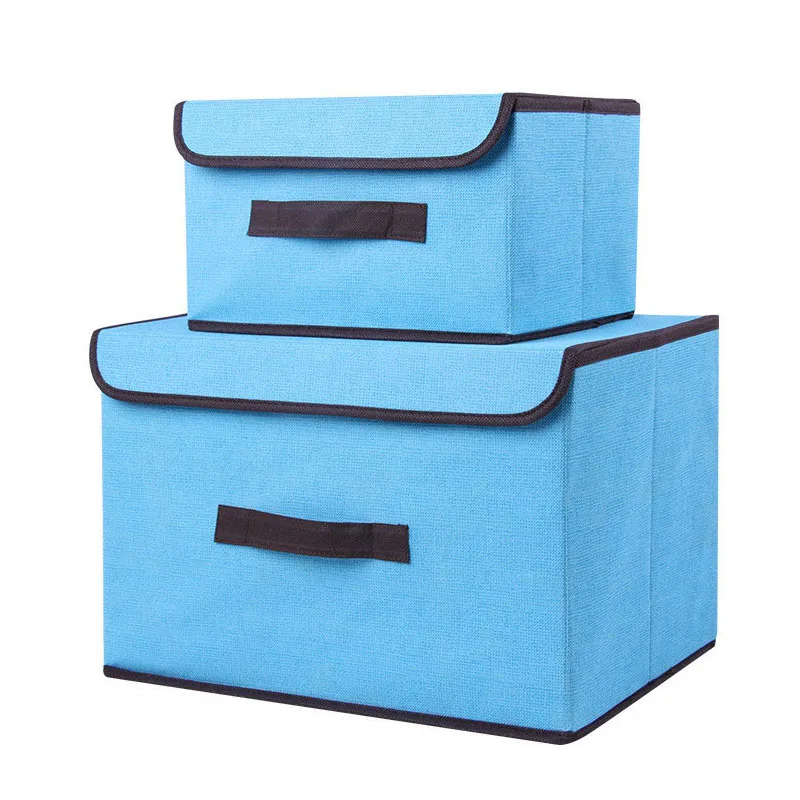 

Household Storage Box Have lid Multifunction Foldable Covered Box Organizer Clothing Underwear Finishing Wardrobe Container