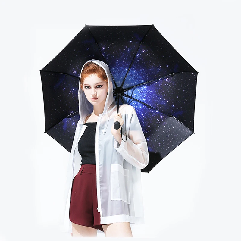 Ceny 2019 Hot 8 K moda składany parasol kobieta mężczyzna luksusowy duże wiatroszczelne parasole parasol deszcz kobiety czarna farba Paraguas