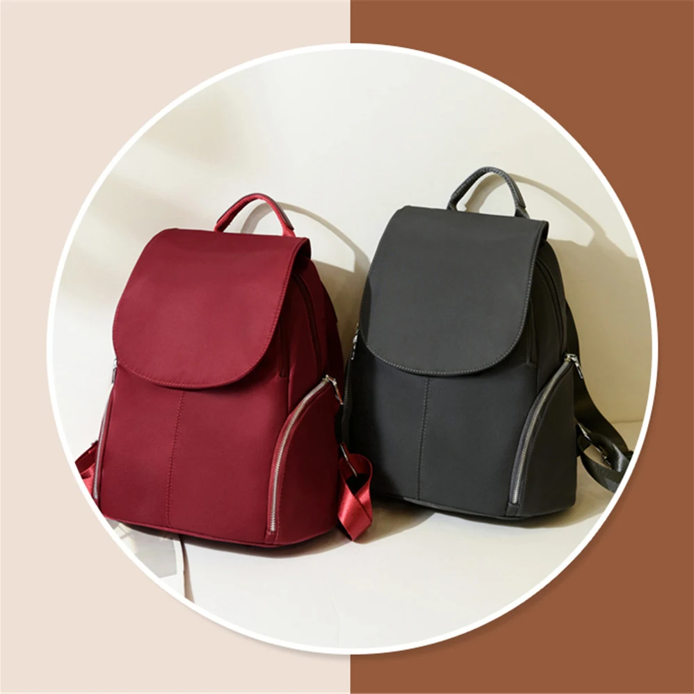 Закрывающийся на молнию рюкзак, рюкзак для девочек-подростков,, Mochila Feminina, женский рюкзак, нейлоновый водонепроницаемый рюкзак, женский рюкзак, Sac A Dos Femme