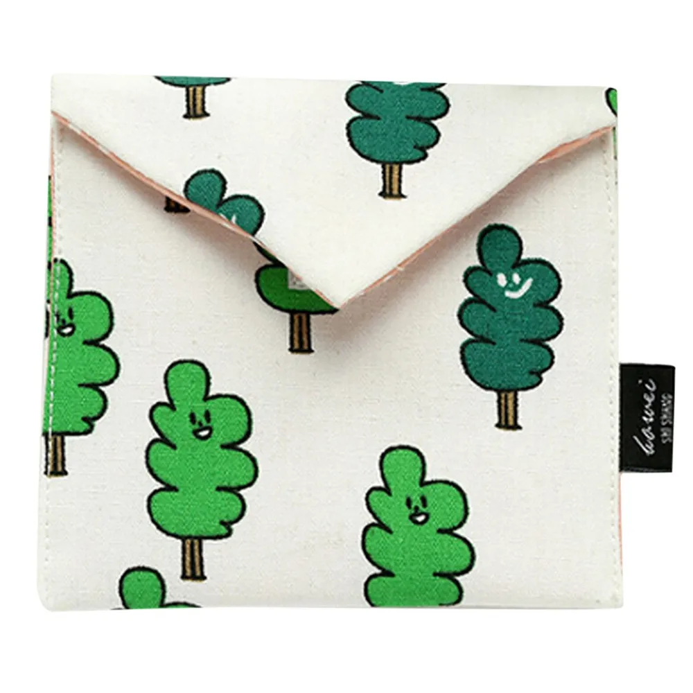 

Coin Purse Women Girls Large Capacity Cute Fashion Snacks Mini Wallet Zipper Aunt Towel Handbag Put Sanitary Napkin Storage Bag