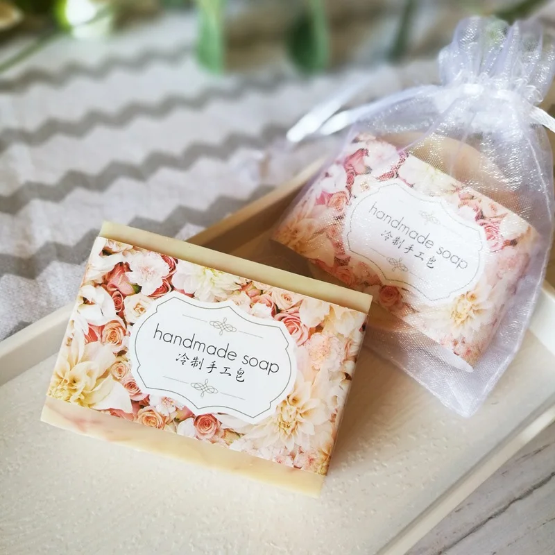 Розовая роза, натуральная ручная упаковочная бумага для мыла, мыльная коробка, упаковка, мыло, поясная упаковочная упаковка