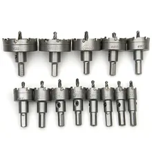 13pcs 16-53mm Core Drill Bit Holesaw Metal Cutter Cutting Used for Stainless Steel Iron Aluminum Alloy Metal Hole Saw Hand Tool