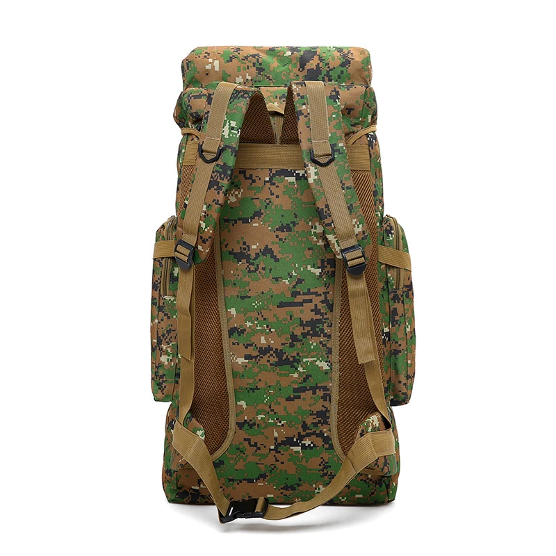  70L 600D Camping Hiking Mountaineering Backpack Military Molle Camo Waterproof Tactical Bag Adjusta