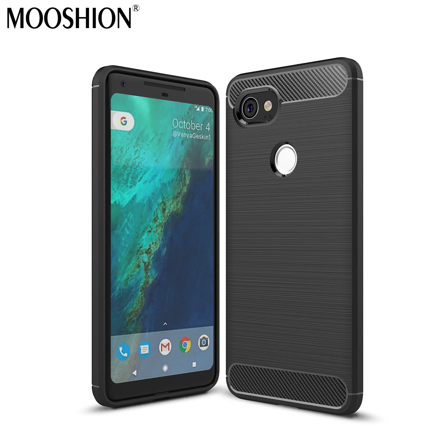 MOOSHION Luxury Brushed cases For Google Pixel 2 XL Phone case For
