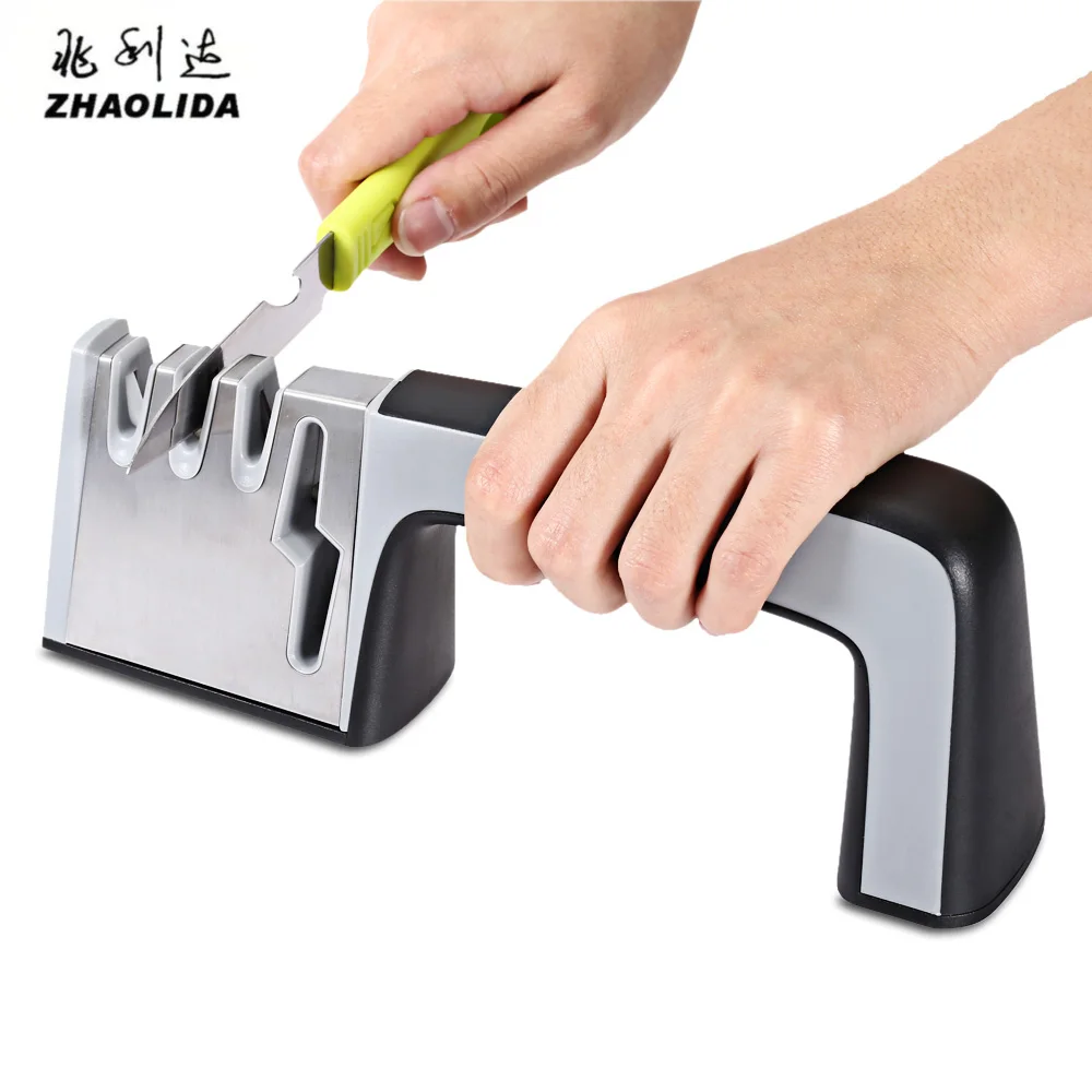 Buy 4 in 1 3 Stages Stainless Steel Knife Sharpener