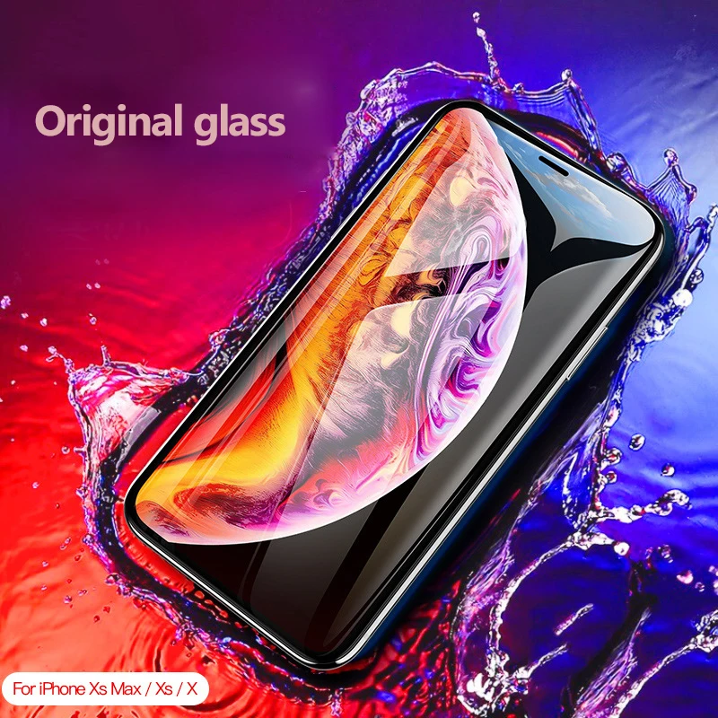 

Reilim 10D Curved Edge Full Cover Screen Protector For iPhone X 10 0.25mm Tempered Glass On The For Apple iPhone X Glass Film
